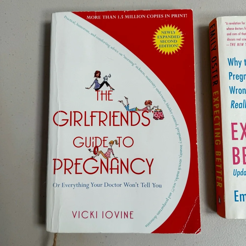 expecting better Emily Oster book girlfriends guide to pregnancy prenatal bundle - Picture 3 of 6